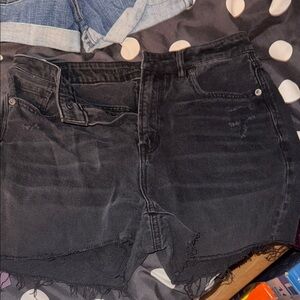 American eagle Black Denim Cutoff Shorts